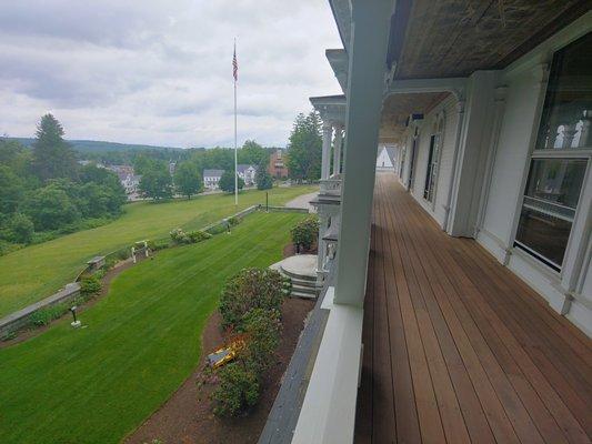 View from the Charles Eliot Tilton Mansion's porch.