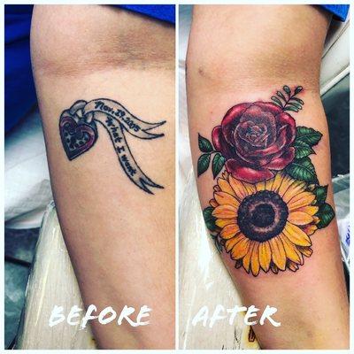 Cover up done by Autumn at Legacy