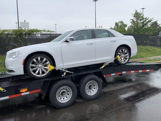 2018 Chrysler 300C transported from Springfield VA to Madison TN.