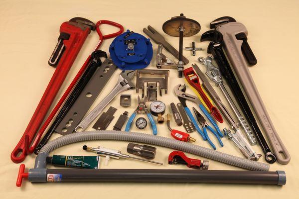 Wide variety of backflow hand tools and common repair tools