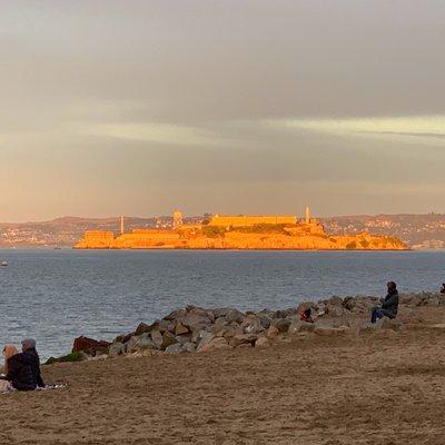 Alcatraz from Crissy Fields