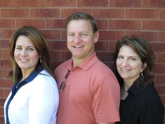 Ann Wehby, David Pruett, Ginger Holmes with BHHS Woodmont Realty