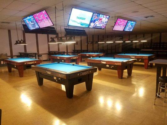 New Pool Hall featuring 8 Diamond Pool Tables