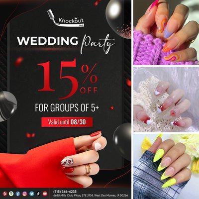 We're excited to announce our special offer for the wedding season!

Getting ready for the big day is more fun when you do it together.