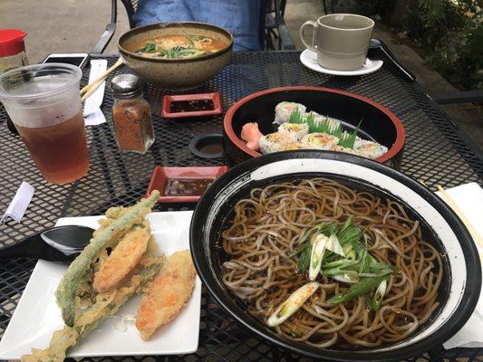 Vegetable tempura soba