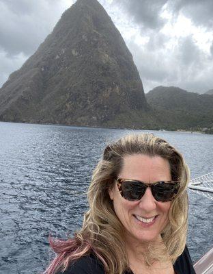 Heather Hawthorne, LMT and Owner of Hawthorne Massage and Self Care, on a yachting adventure in St. Lucia, Grenadines.