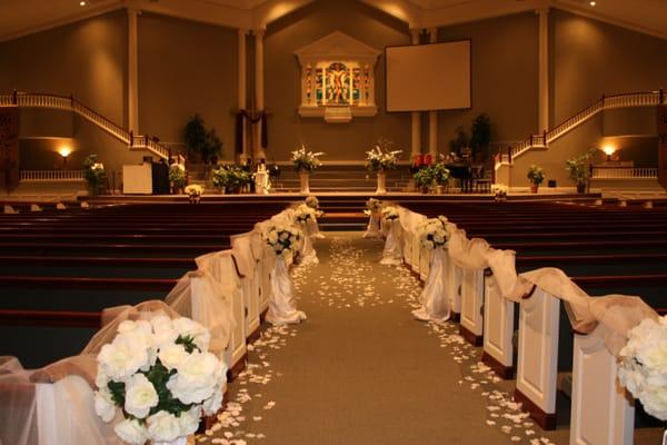 Beautifully decorated for Church Ceremony