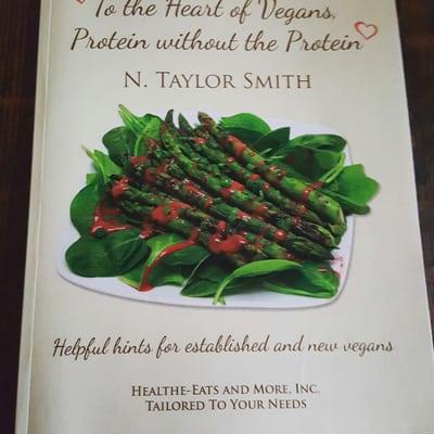 My first vegan cookbook  which is available on Amazon.com. Part of the royalties will be donated to the non-profit The Toby Projects.