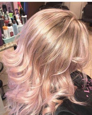 Soft pink ombré