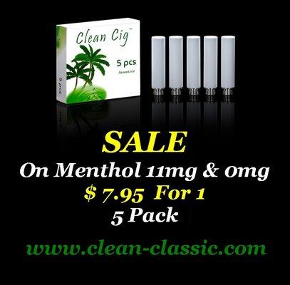 Menthol Atomizers On Sale $7.95