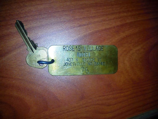 Rose Village Motel key