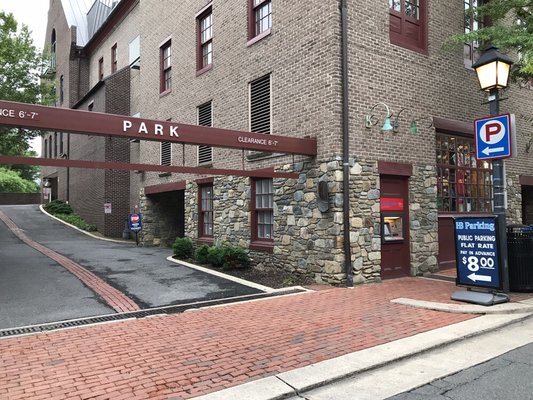 Entrance to 110 S Union St garage