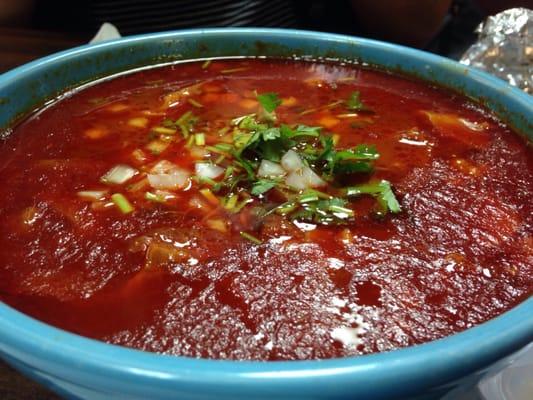 Best hangover cure ever. This menudo is out of control.