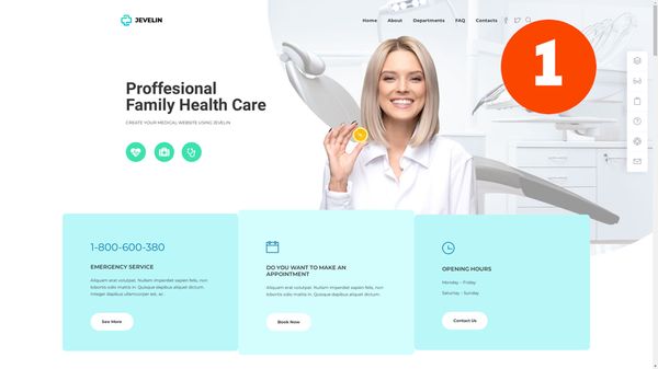 Clinic Hospital Dentist Web Design