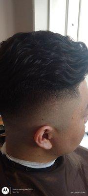 Korean iron perm with fade