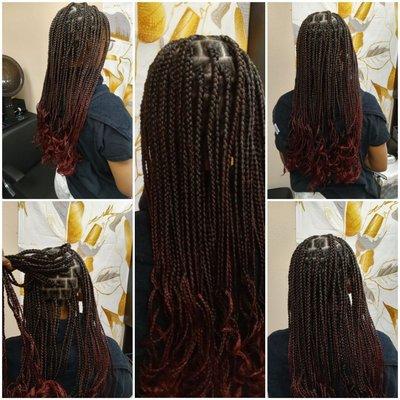 Medium Knotless Braids