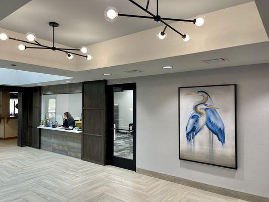 Lakewood Oaks Clubhouse - Lobby & Office
Interior Design, Art, Furnishings, Lighting, and Decor by KHL Design Studio
Lee's Summit, MO