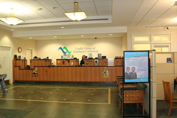 Inside of Credit Union of Southern California- Garden Grove