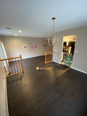 existing hardwood floor refinishing