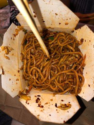 Spicy Shrimp Lo Mein