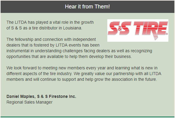 Thank you for the testimonial, S&S Tire!