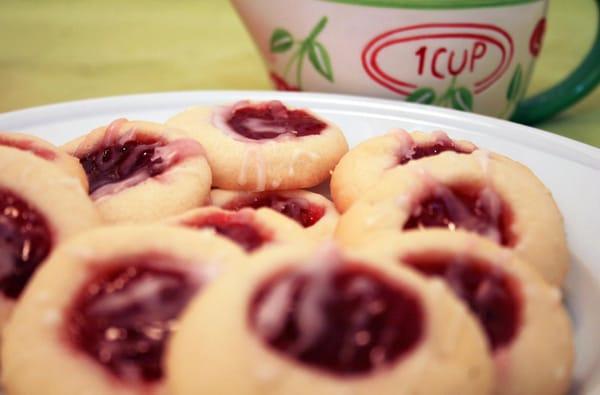 Cherry Almond Thumprints