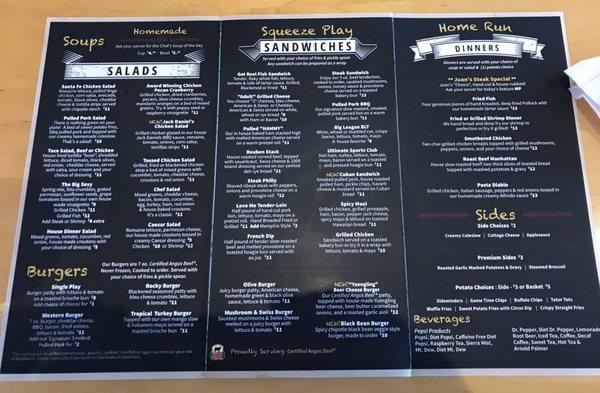 Sports Time Family Pub & Grill Menu