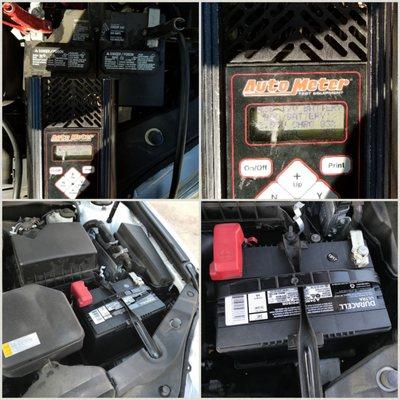 Battery testing and installation 2016 Toyota Camry