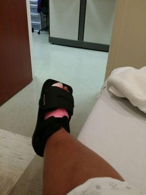 Me post op in the walking boot