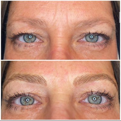 Microblading eyebrows