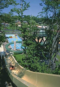 Two exciting waterslides at Carousel Park Water & Fun Park.