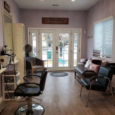 My newly face lifted salon!