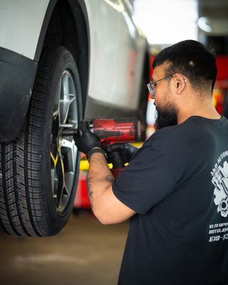 Tire repair and Replacement at J&D Automotive Repair