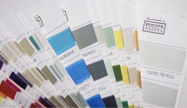 Visit our showroom to see color samples from a large variety of vendors.