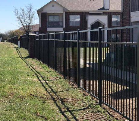 New custom iron fence for Multifamily Property.