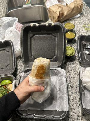 Carne asada burrito