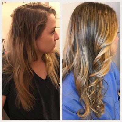 Gorgeous before and after