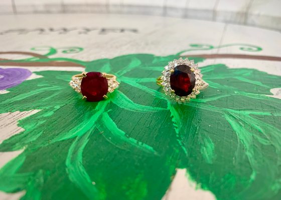 Antique Ruby and Diamond Rings