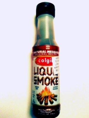 COLGIN LIQUID SMOKE from Texas. Gluten & Sodium free. Pareve. Available at Northside Superette in Thomaston, Georgia.