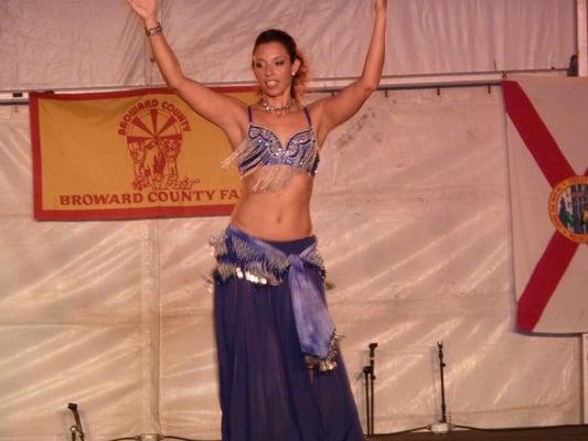 Belly dancing.