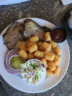 Brisket with tots