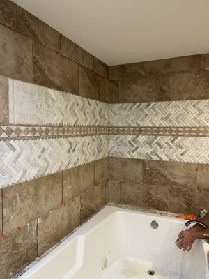 Custom tile bathroom