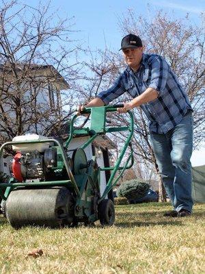 Johnny Lawn Aeration