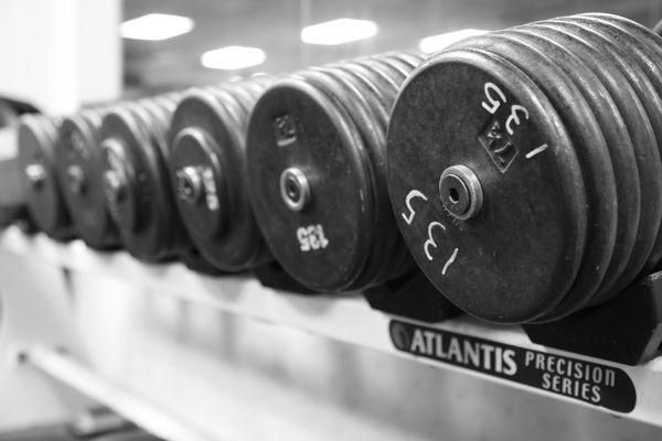 Dumbbells that go up to 155 pounds!