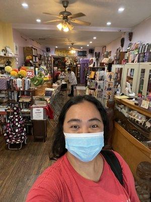 inside Sister's Uptown Bookstore at Amsterdam Ave.