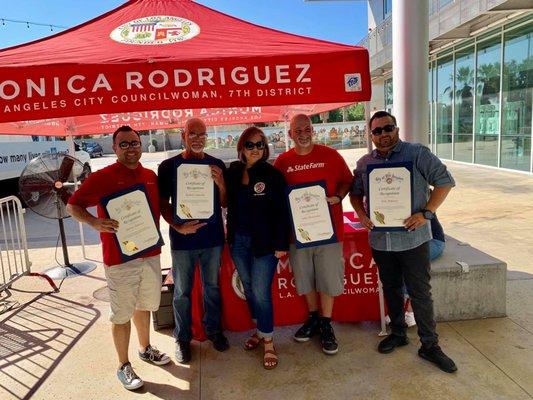 Blood Drive - Certificate of Recognition