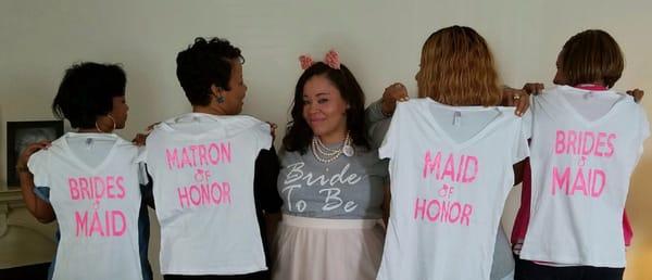 Bridal Shirts made by Mr Tees South Philly