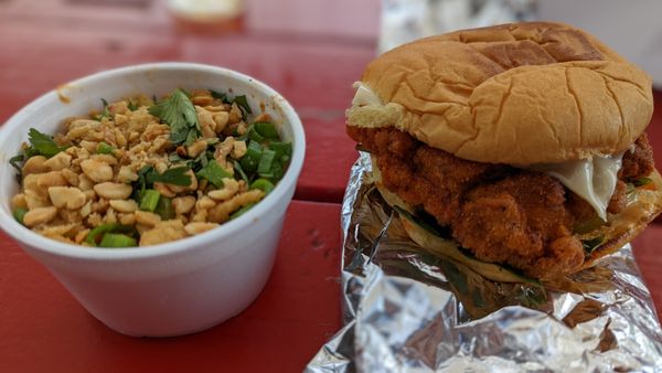 Som Tam and the Hot Gai chicken sandwich