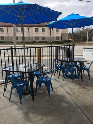 Outside seating