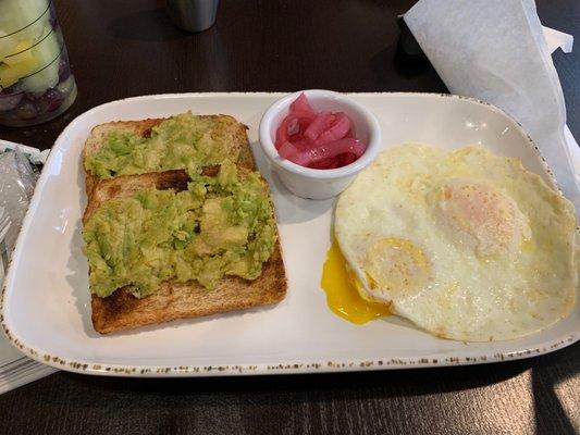 Incredibly sad avocado toast that's nothing, nothing like the menu description.... soooo sad!